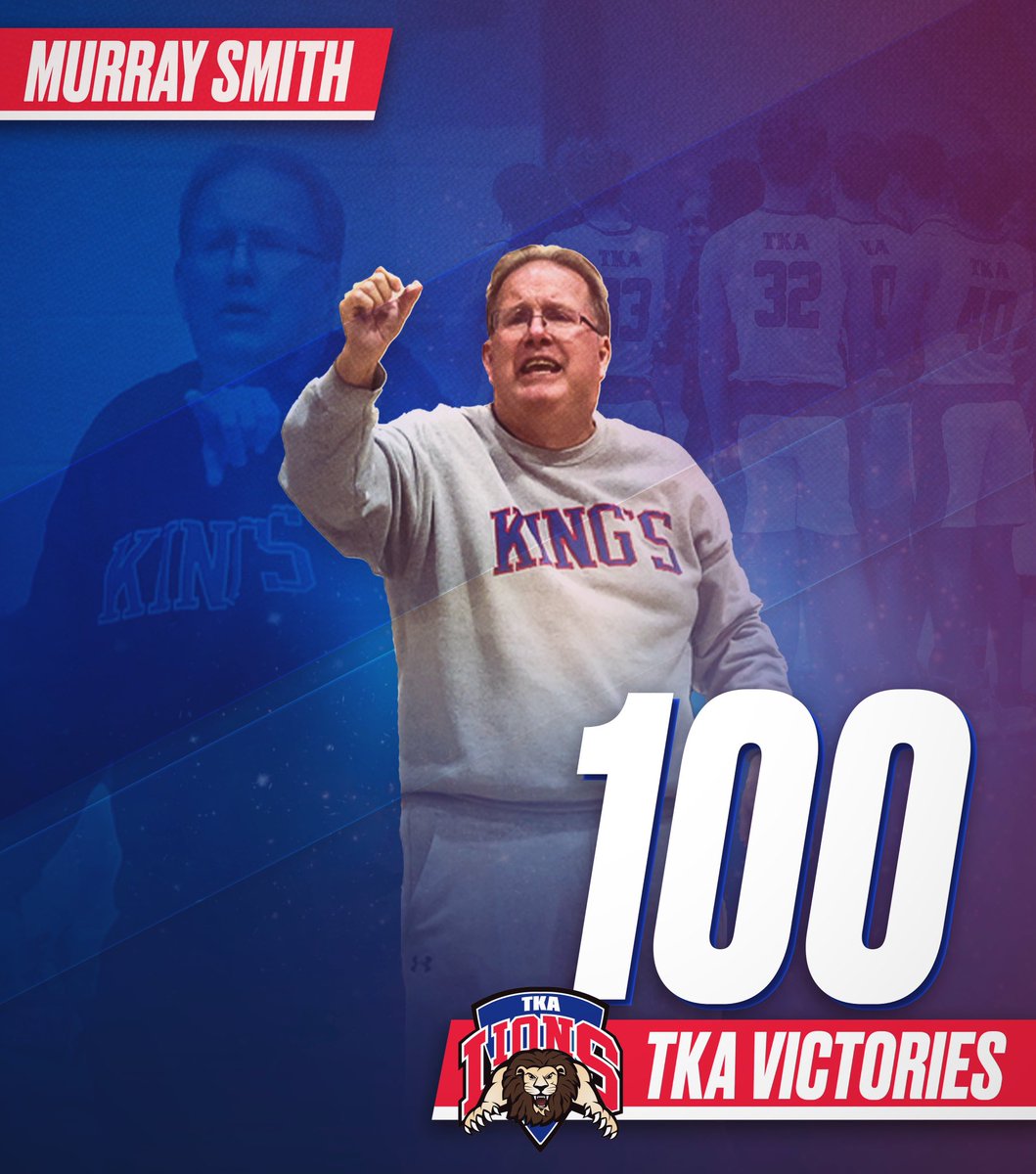 With the Lions win on Tuesday over Elite Academy, Murray Smith notched his 100th win at TKA! Congratulations Coach! #tkahoops 🏀

<a href="/TKAWPB/">The King's Academy</a> <a href="/pbphighschools/">Post on High Schools</a> <a href="/ESPNWestPalm/">ESPN WEST PALM (106.3 FM)</a> <a href="/PBCBBallForum/">#PBCHOOPS</a>