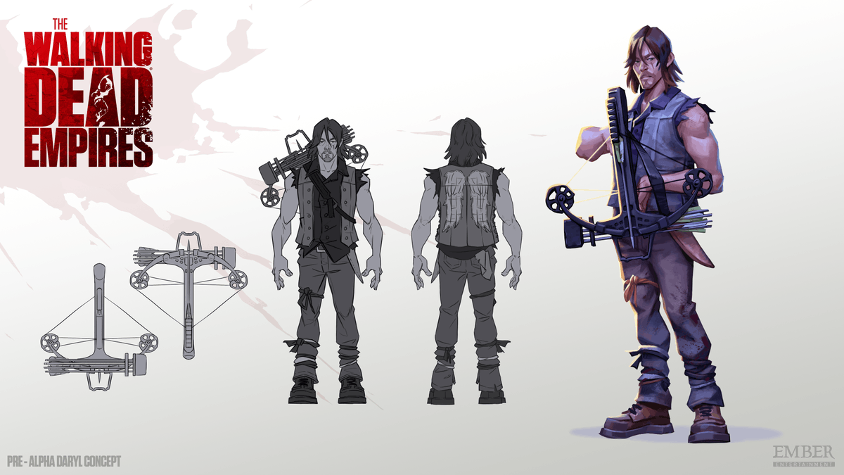 TWDEmpires's tweet photo. Bringing beloved characters from #TWD to life in the style of #TWDEmpires was a challenge, but fun! #ConceptArt https://t.co/5cQe0bSQko