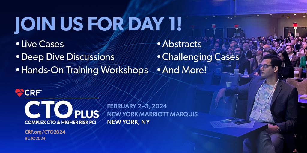 crfheart's tweet image. #CTO2024 begins tomorrow! 🚨Dive into a full day of world-class education in #CTO and #ComplexPCI. Check out the program guide and join us! 💡👉 ow.ly/mTXM50QwQQp 

#CardioEd #CardioResearch @esbrilakis @DrBillLombardi @mbmcentegart @JWMoses @wjn_md @jgranadacrf @triciarawh