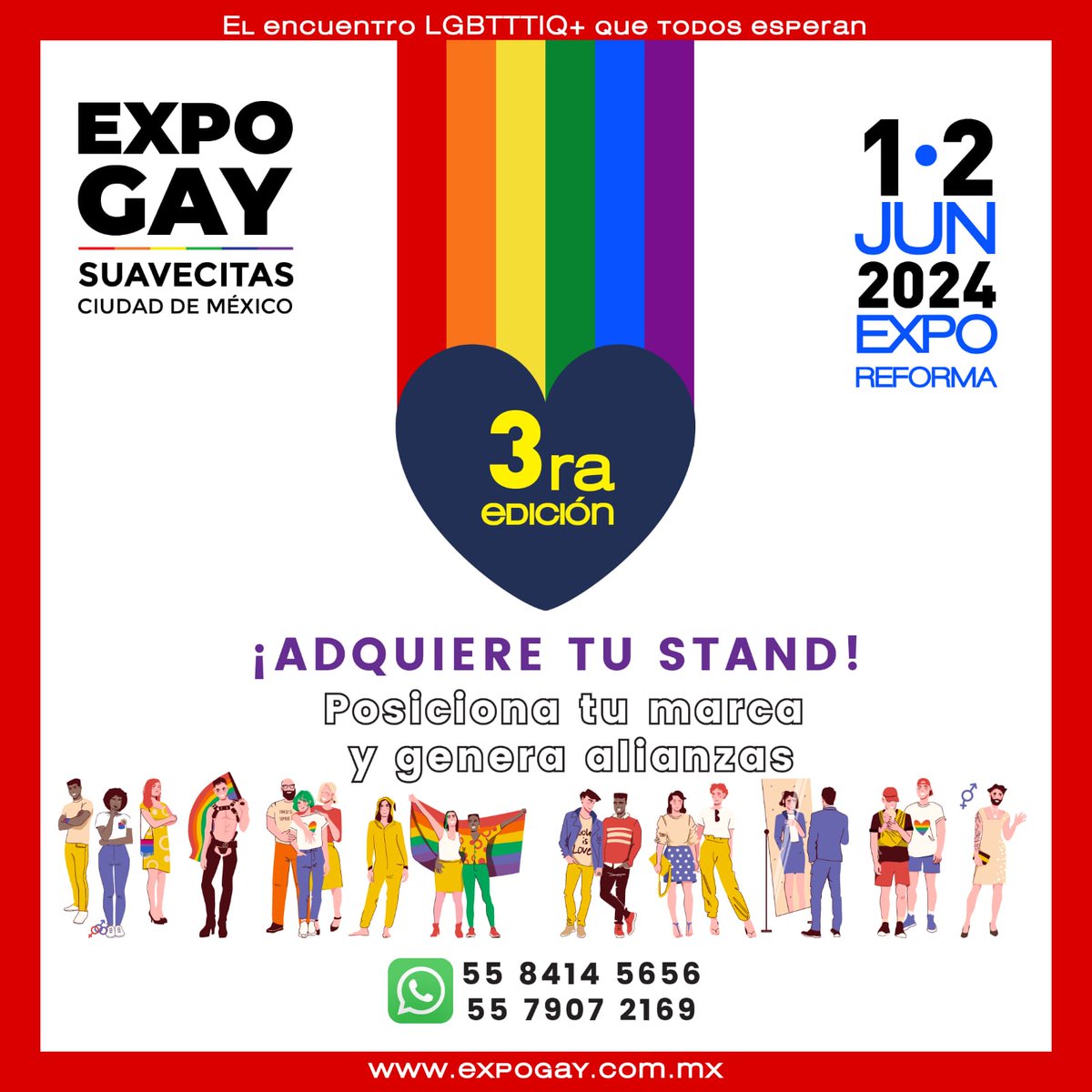 Últimos espacios para expositores disponibles.
Informes al Whatsapp 55 84 14 56 56.