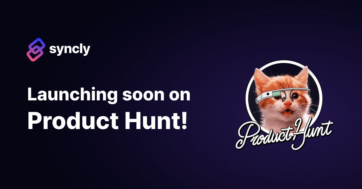 🚀We're excited to announce our product launch on ProductHunt on 2/5 PT. 

Our vision is to empower you and your customers by identifying real customer pains instantly⚡️!

Stay tuned for more updates on our product!
producthunt.com/products/syncl…