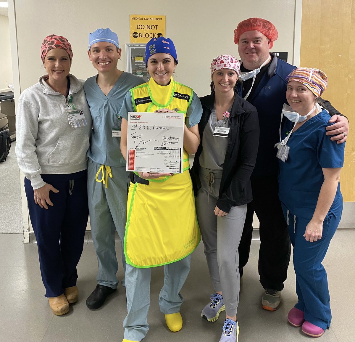 UABVascular's tweet photo. Congratulations Dr Rowse and Dr Filiberto! They used the first Gore VBX 2.0 stent in the Southeast today! @jarradrowse @AWBeckMD @UABSurgery @WLGore https://t.co/wIFmsNsSO9