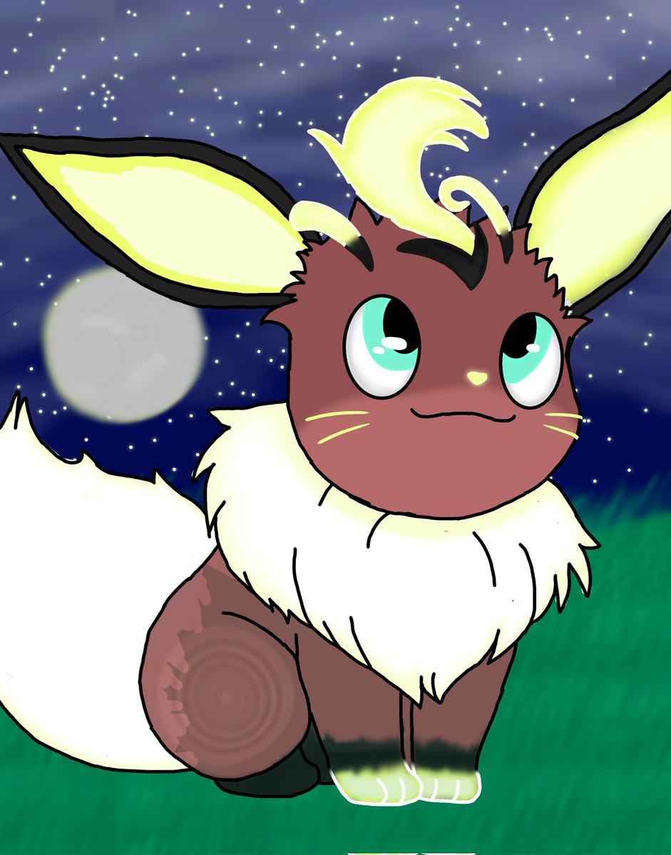 BluCreeperCat's tweet photo. I made something!
A custom Firefly like version of Eevee, With grass, without Grass, and the outline.
As well as a Biblically Accurate Angel called the Ophanim https://t.co/0NX9ICqzae