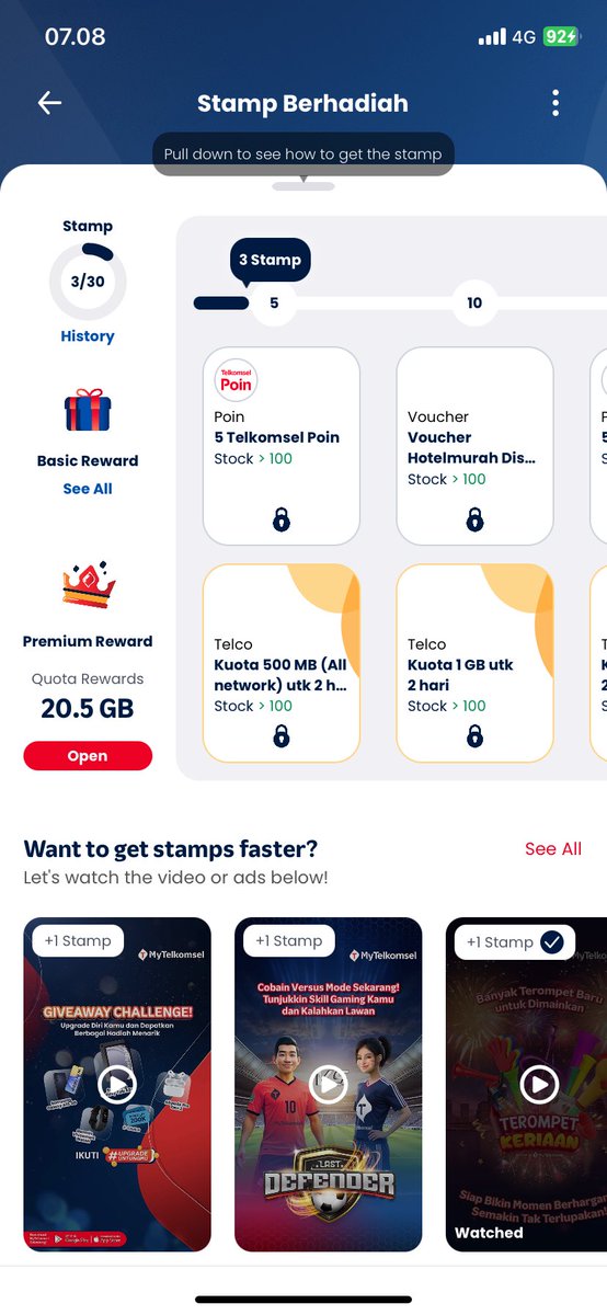 BimoMarchellino's tweet photo. @telkomsel I found a bug in here, when I click +1 stamp the app force ti close! Already restarted the iphone and reinstalled the app still the same, could you guys find the bug answer fix it! Thanks https://t.co/DHG2OdLEFa