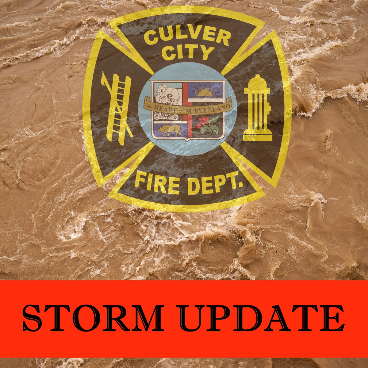 As we make it through one storm, another one is right behind it and now is the time to prepare. We are expecting heavy rains, windy conditions, and higher than normal potential for flooding. Make sure to have a plan ready and visit the link for info - culvercityfd.org/Emergency-Prep…