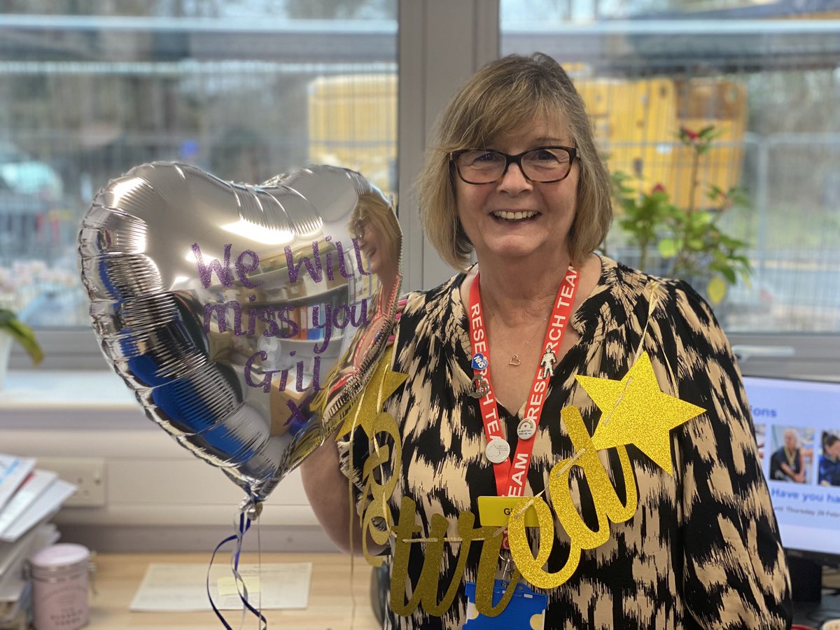 Today the @MSEResearchTeam said goodbye to @gill81076303 who has decided to fully retire from the NHS! Goodbye 👋🏻 Gill and have a truly deserved rest ❤️