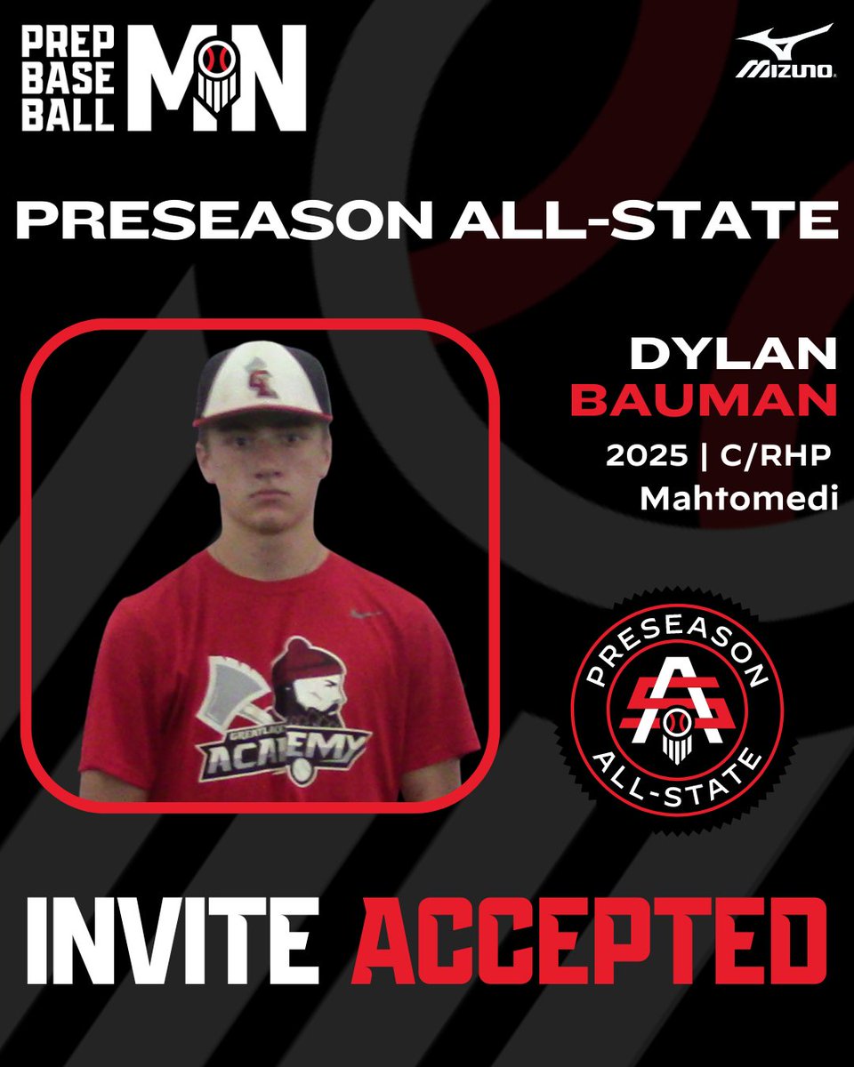 Prep Baseball Minnesota (@prepbaseballmn) on Twitter photo ๐๐๐๐ ๐๐ ๐๐ซ๐๐ฌ๐๐๐ฌ๐จ๐ง ๐๐ฅ๐ฅ-๐๐ญ๐๐ญ๐
Dylan Bauman โก๏ธ ๐๐ฏ๐ท๐ช๐ต๐ฆ ๐๐ค๐ค๐ฆ๐ฑ๐ต๐ฆ๐ฅ
โ๏ธ: <a href="/Bauman_Dylan34/">Dylan Bauman</a>
โพ: C/RHP
๐: 2025
๐: <a href="/MahtomediPride/">Mahtomedi Activities</a>
๐ฅ: <a href="/TaketheField/">Take the Field</a>
#MNPreseasonAS24
๐ค: loom.ly/NTFufOk ๐๐๐๐ ๐๐ ๐๐ซ๐๐ฌ๐๐๐ฌ๐จ๐ง ๐๐ฅ๐ฅ-๐๐ญ๐๐ญ๐
Dylan Bauman โก๏ธ ๐๐ฏ๐ท๐ช๐ต๐ฆ ๐๐ค๐ค๐ฆ๐ฑ๐ต๐ฆ๐ฅ
โ๏ธ: <a href="/Bauman_Dylan34/">Dylan Bauman</a>
โพ: C/RHP
๐: 2025
๐: <a href="/MahtomediPride/">Mahtomedi Activities</a>
๐ฅ: <a href="/TaketheField/">Take the Field</a>
#MNPreseasonAS24
๐ค: loom.ly/NTFufOk