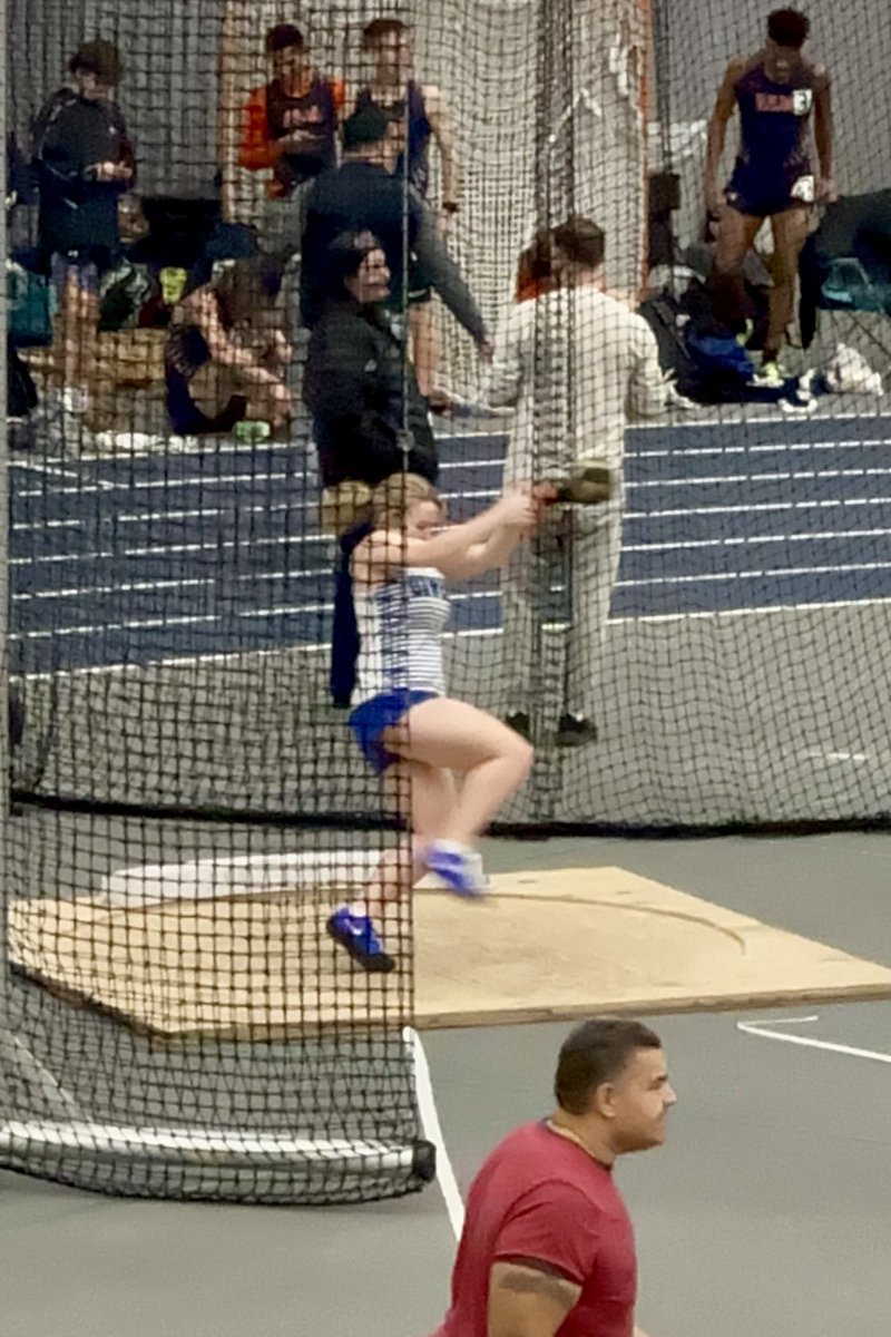 olearymath's tweet photo. After struggling with the weight throw for the 1st half of the season, Maggie was able to overcome those struggles and took third place at the SCAC League Championship.  #ProudDad https://t.co/8wnS1VMome