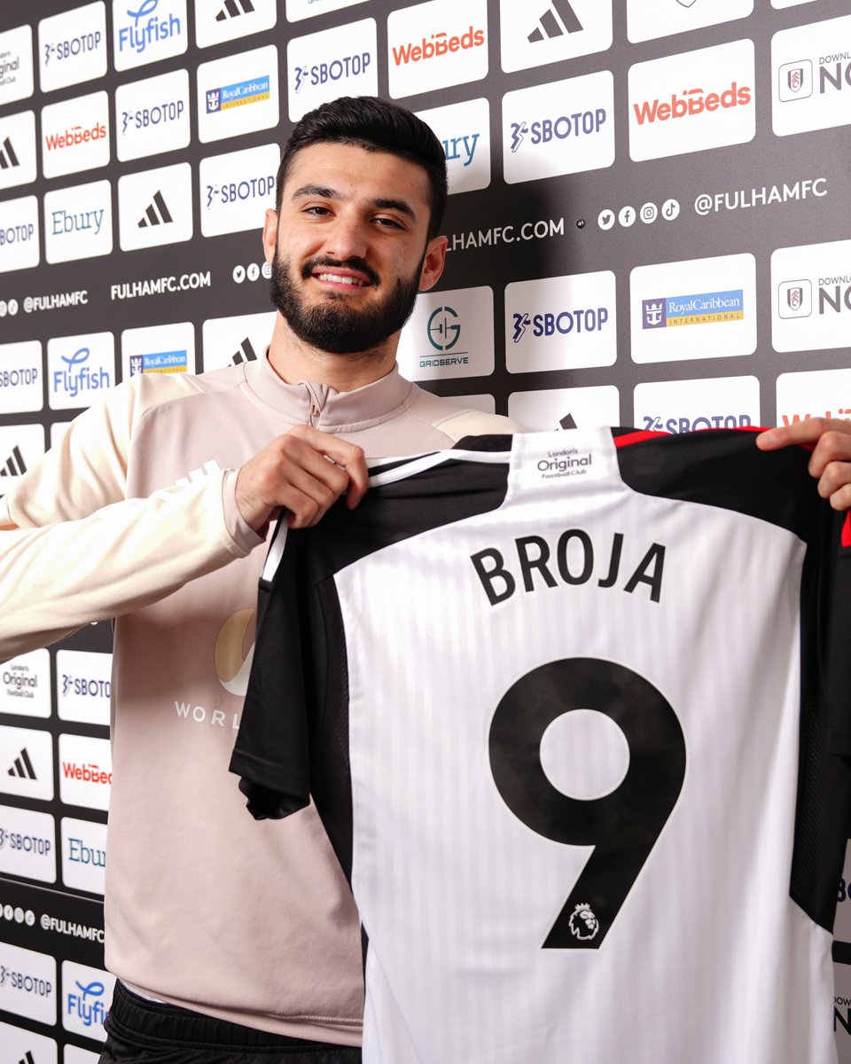 FulhamFC's tweet photo. Our new number 9⃣! https://t.co/bRJPgx27Ye