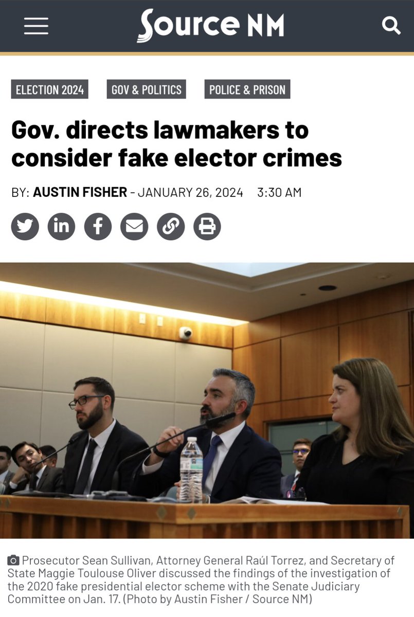 This is happening. It's House Bill 19 and it's getting its first hearing in the House Government, Elections, &amp; Indian Affairs Committee tomorrow morning at 8:30am. 
sourcenm.com/2024/01/26/gov… #nmleg