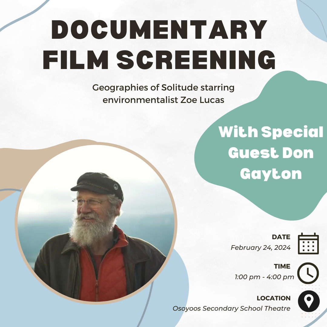 BCBookLook's tweet photo. Don Gayton is the special guest at the screening of the documentary film, Geographies of Solitude; and Rachel Bernstein sits down with Perry Bulwer to discuss his book, Misguided: My Jesus Freak Life In a Doomsday Cult. Click the link below to learn more! https://t.co/pb3k0kH5vv https://t.co/u1S1jouPiM