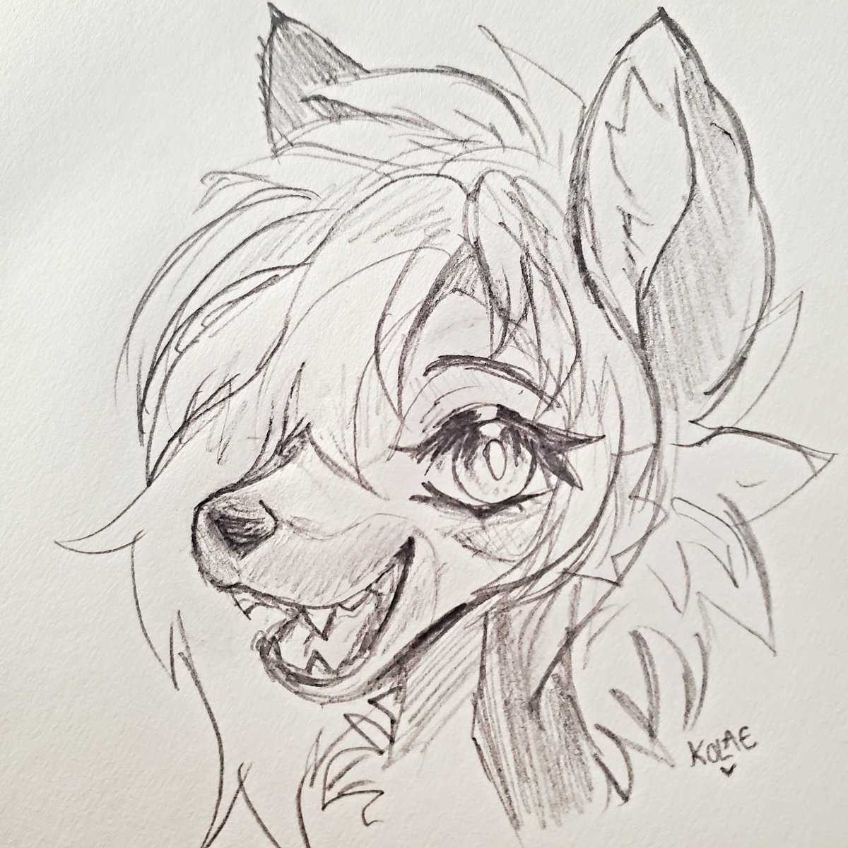 Head shot sketch from <a href="/kolaepup/">kolae 💙💜</a> !
Thank you so much!