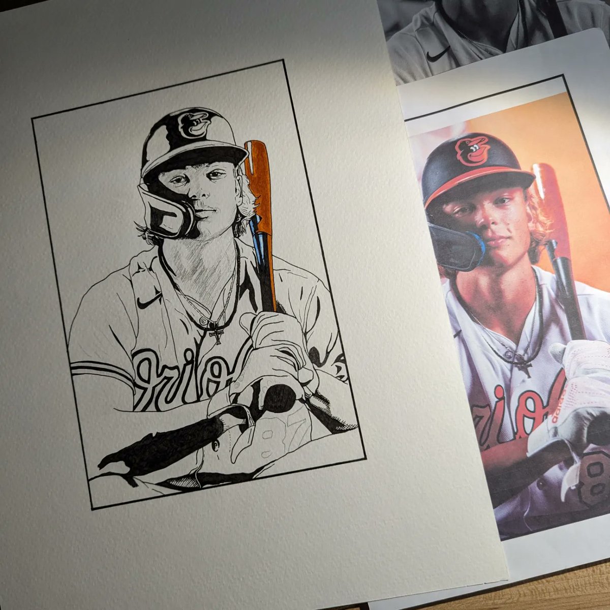 JasonYoderArt's tweet image. Another Jackson Holliday piece...this time some non-digital art, for a little change of pace. Mixed media piece using a variety of goodies...Micron (inks), markers, eventually watercolors...and maybe even some colored pencil for good measure. We'll see where it goes!