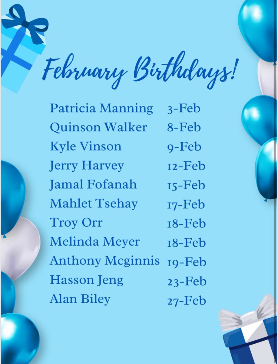VirtualSalesExp's tweet photo. Happy Birthday!!
May this year come with joy and happiness enjoy!
#lifeattatt #Februarybaby #werthenac https://t.co/SUmDkMbYlE