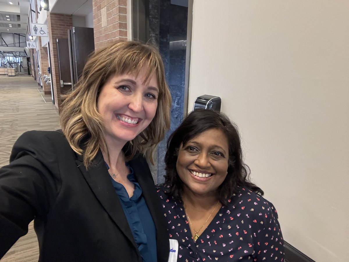 Super fun running into former colleague Renu Ganeshan from @FISD_EB at the #whatsworking24 conference!