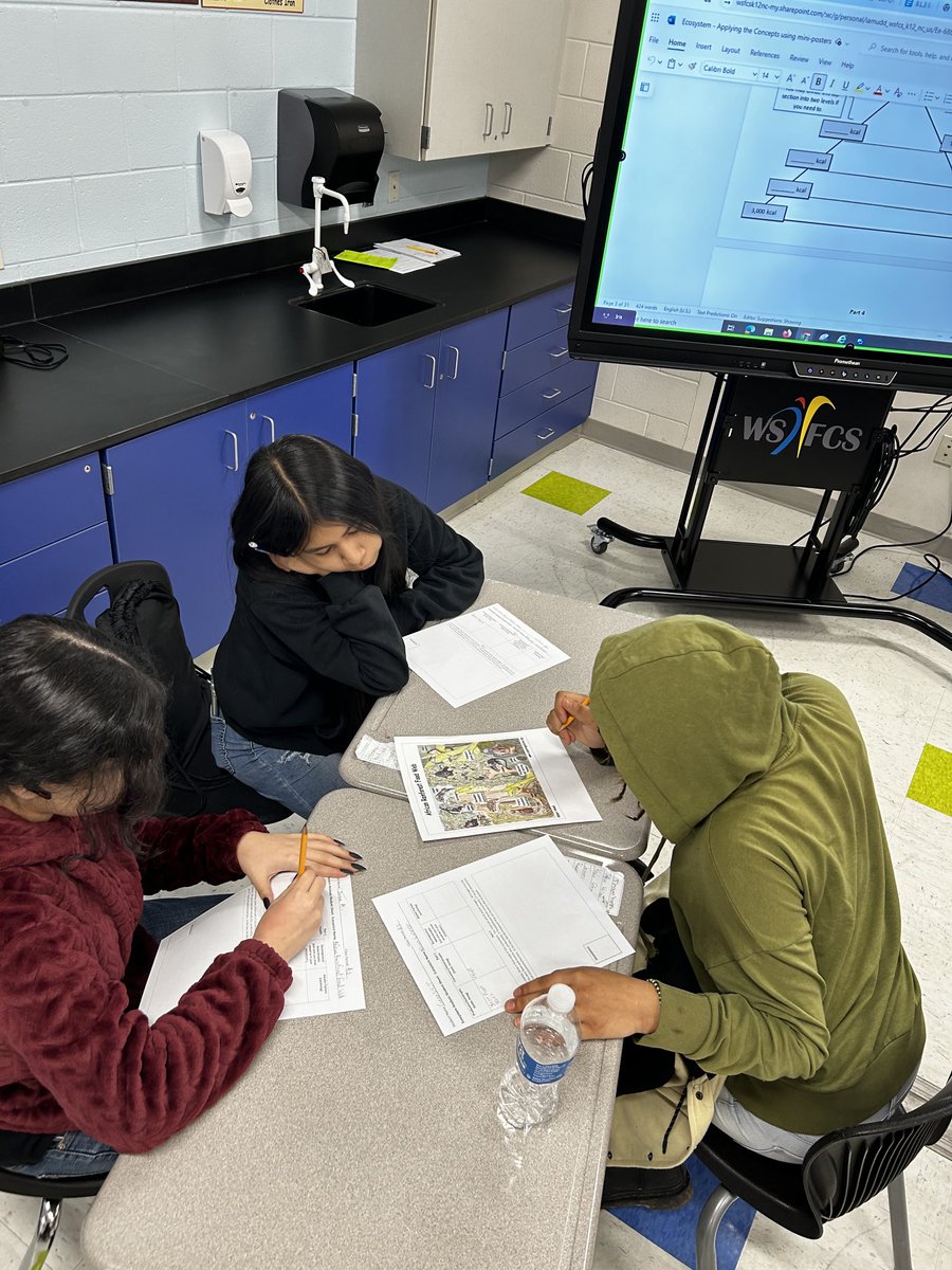 Ms. Lewis-Wallace and I enjoyed co-teaching this weeks. Ss did a great job working in teams to apply what they had learned about ecosystems. #wedosciencewell ⁦@WSFCS_Science⁩ ⁦@PaisleyMagnet⁩