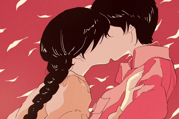 #女の子二人のイラストを貼る見た人もやる 