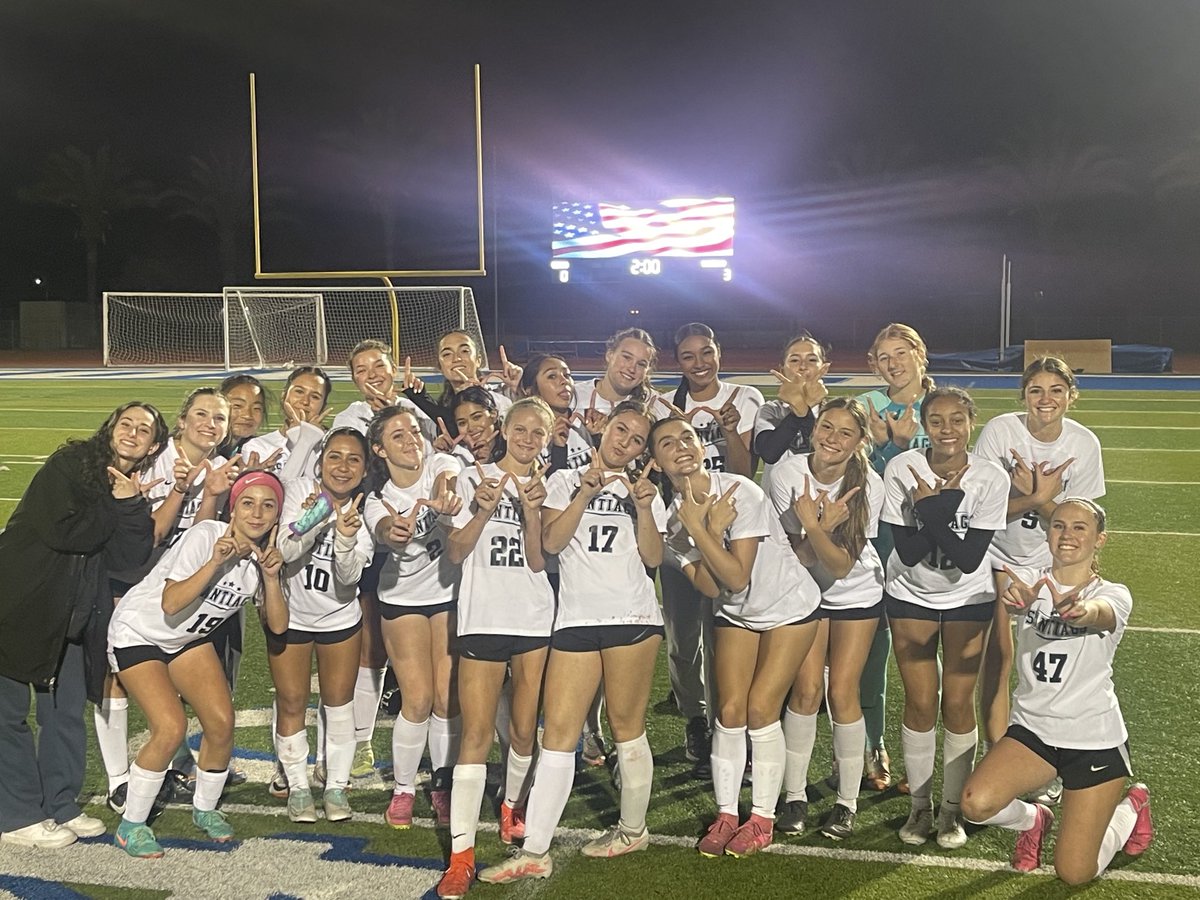 santiagoGsoccer's tweet photo. Sharks win 3-0 @ Norco to finish 10-0 in league.  5th straight league title, 19th overall and are 18-2-2 on the year.  Ranked #2 in Division 1 and looking for a first ever selection to the Open Division in its inaugural season.  Pairings come out Saturday at 10am…stay tuned! https://t.co/2LwJVJcWaZ