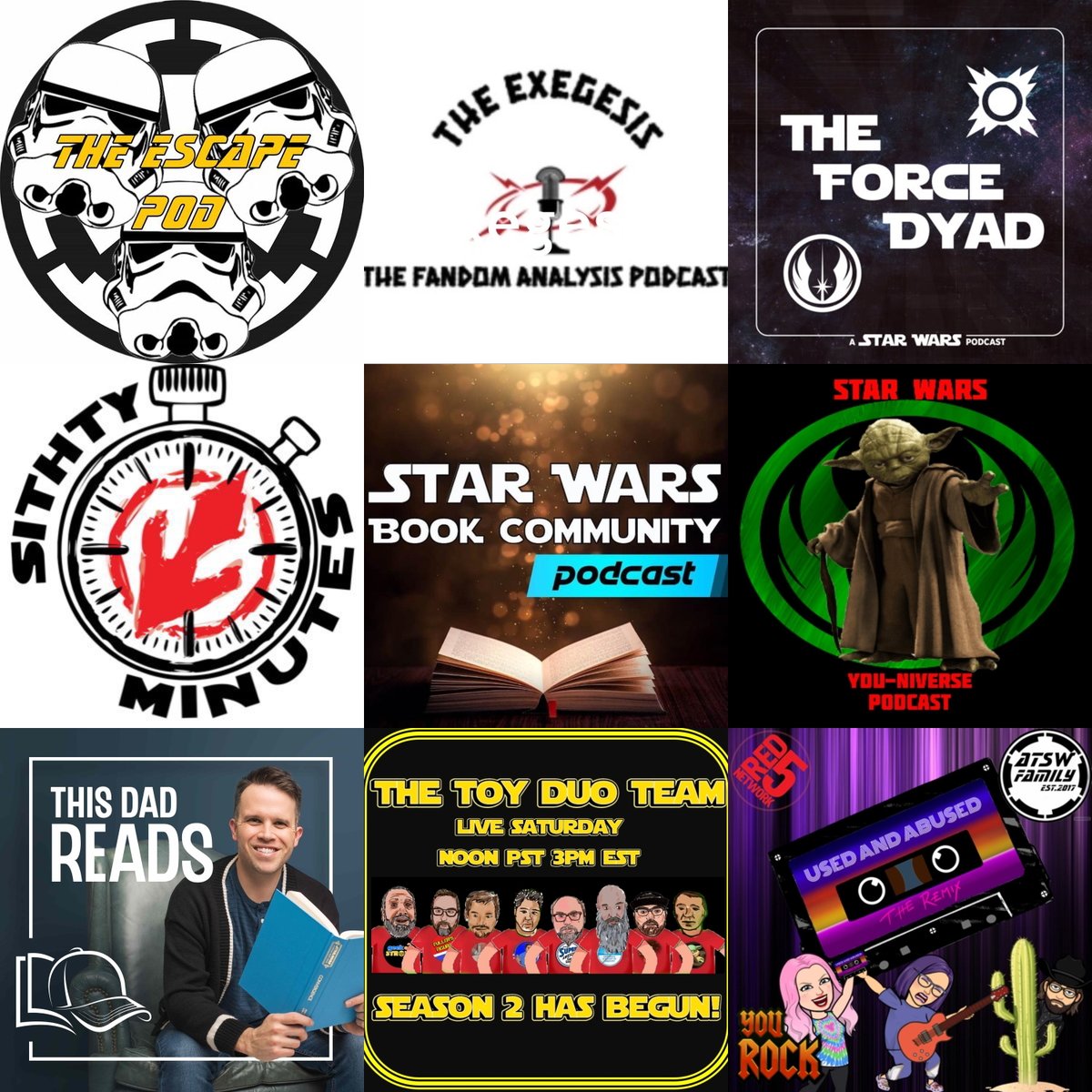 StarWarsPodDay's tweet photo. Update 7: Next 9 shows taking part in #StarWarsPodcastDay Feb 7th:

* @ATheescapepod
* @TheExegesisR5
* @ForceDyadPod
* @SithtyMinutes
* @SWBCpodcast
* @starwarsyoupod
* @thisdadreads
* The Toy Duo(@OakhurstStudios)
* @UsedAbusedpod(@Red5Network)

CURRENT #SWPD2024 COUNT: 97

1/2 https://t.co/aogP7TuAZf