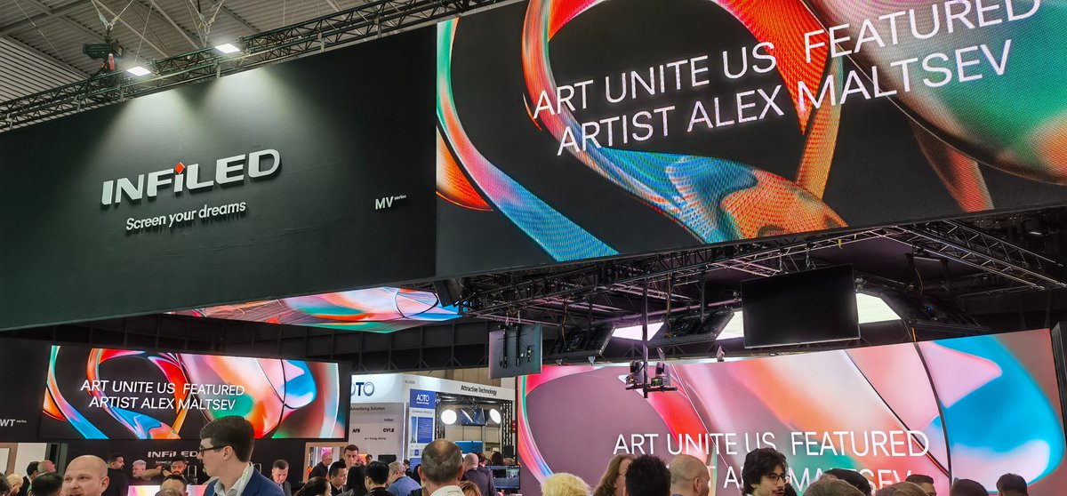 Kinglight08's tweet photo. Visual Feast with popular LED display brands at ISE 2024 #Absen #Unilumin #INFiLED #GLOSHINE https://t.co/iL5vjmZlig