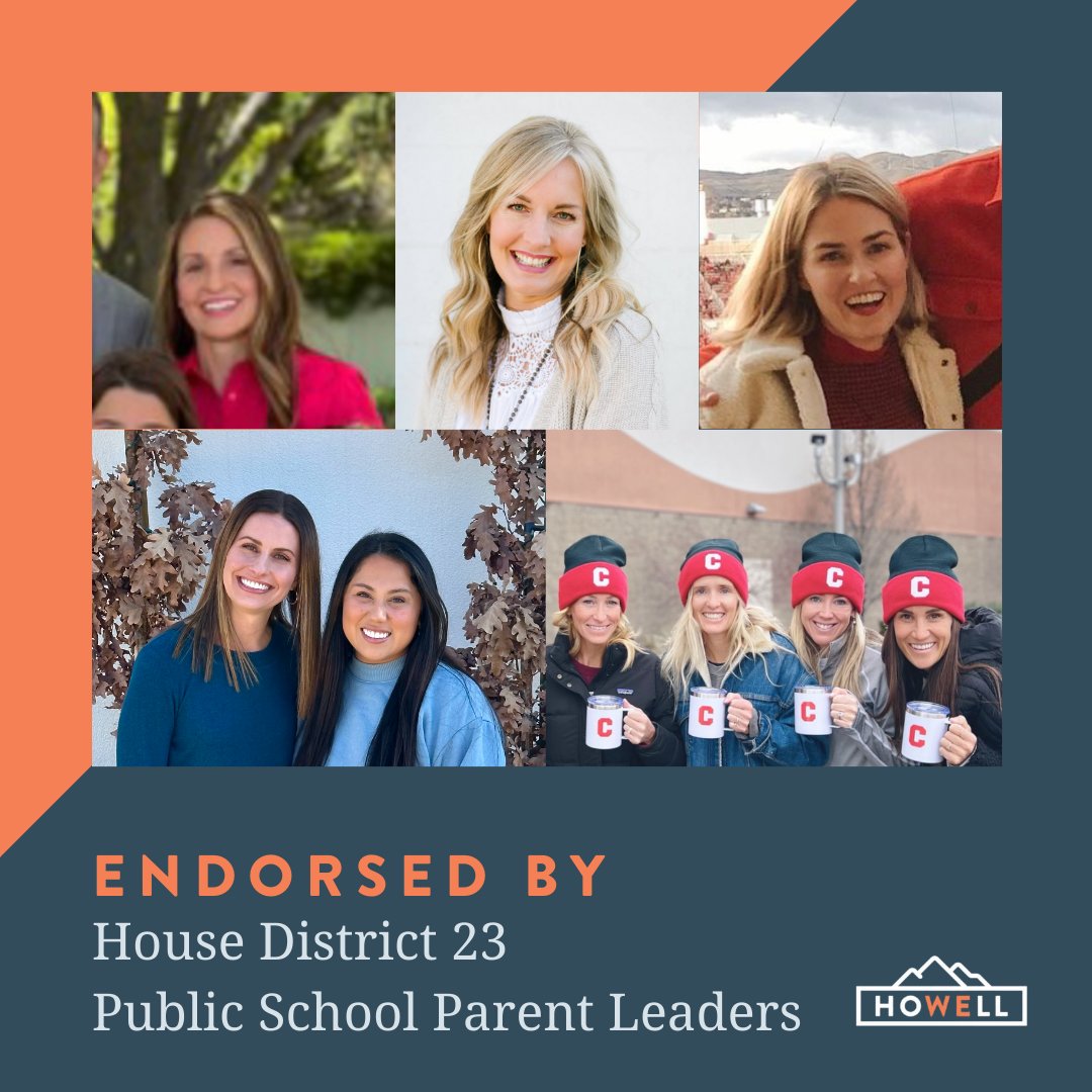VoteHowellUT's tweet photo. I'm thrilled to announce endorsements from our Public School Parent Leaders across the district!  A huge thank you to each! We'll highlight each of them in the coming posts.  Together, WE can make a difference!   #EducationFirst #uted #WeAreHouseDistrict23 #VoteHowell https://t.co/Z5BM21rnCw