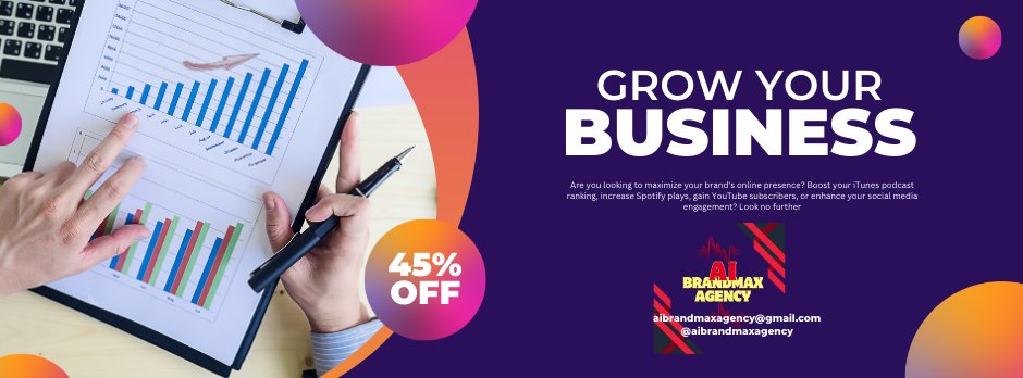 Ready to take your brand to the next level? Don't wait another moment! Contact us now and let's embark on an extraordinary journey together.

#AiBrandmaxAgency #UnlockYourPotential #DigitalMarketing #MaximizeResults