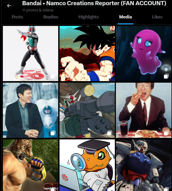 SomeCguy's tweet photo. 1/2
Hello everyone, I'm here to make an announcement:
I have re-launched one of my accounts, which is @BandaiNamcoRep and I'm planning to do this to the other ones (the next ones would be the ones of Sony, Capcom and Uni)

I have reworked the way I'm selecting the characters and https://t.co/Y9ZsrFx4Ks