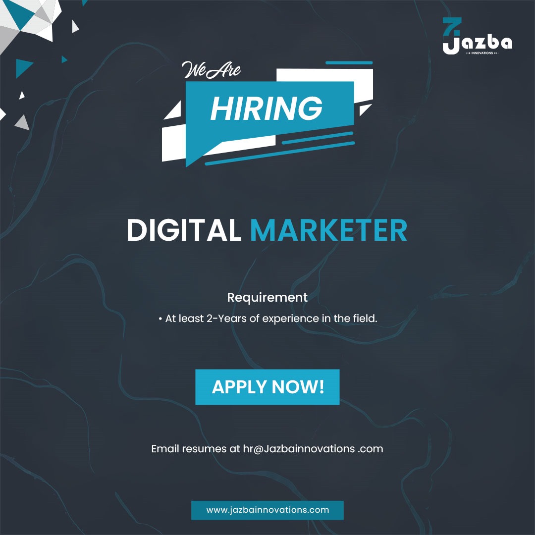 JazbaInnovation's tweet photo. What are you waiting for? #letsconnect and #share the #oppurtunity with those who you care for...

#hiring #hiringnow #hiring2024 #OppurtunityforAll #jobs #letsconnect #growgreat #softwarehouse #jazbainnovations #spiritvibes https://t.co/FfIkpOwixU