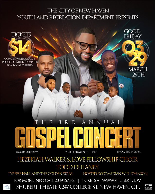 YARD is proud to announce our 3rd annual Gospel Concert!
Performing live will be @HezekiahWalker, Todd Dulaney, and Tyrese Hall with Will Johnson as our Host! 

Tickets will go on sale February 9th!  #concert2024 #gospelmusic #newhavenct #NewHaven #CT #HezekiahWalker #ToddDulaney