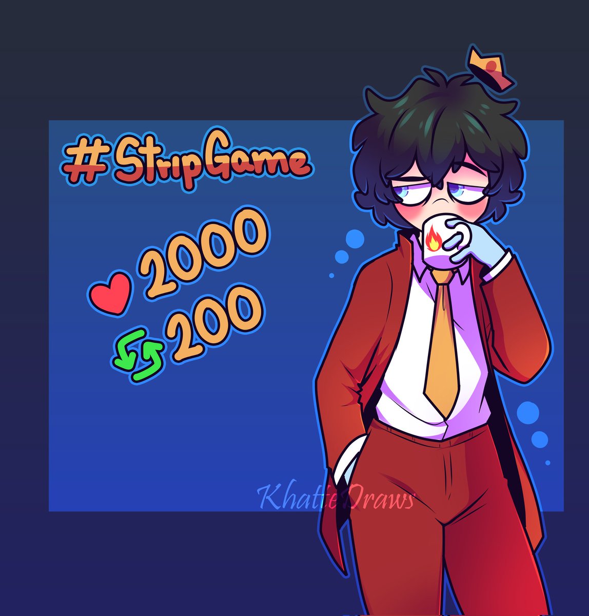 KhatteDraws's tweet photo. Comencemos suave *⁠.⁠✧
Quieren jugar? 🙂
#stripgame 🧡🔥 https://t.co/flH9he3Ds9