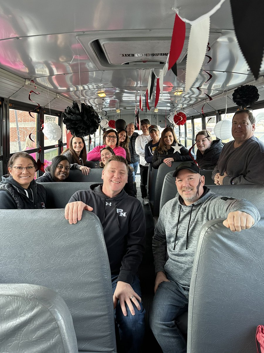 Thank you to our awesome Cheer parents who decorated the bus for the team send off!  We are so lucky to have your support!  See all of you Friday night in Bloomington!