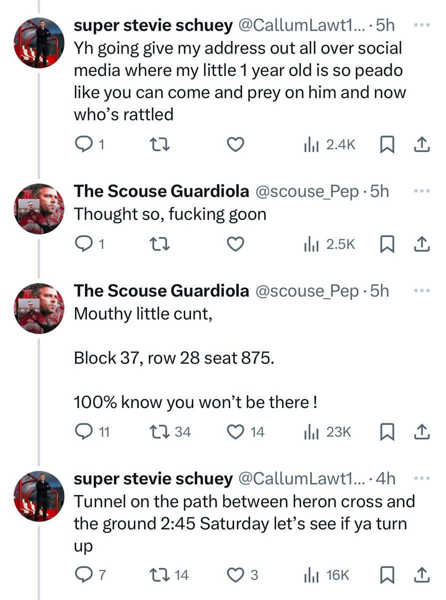 StokeyyG2's tweet photo. Please spare 1 minute of your time to read this absolutely incredible argument by two Stoke fans 😂😂😂 https://t.co/HzXDGzv1TO