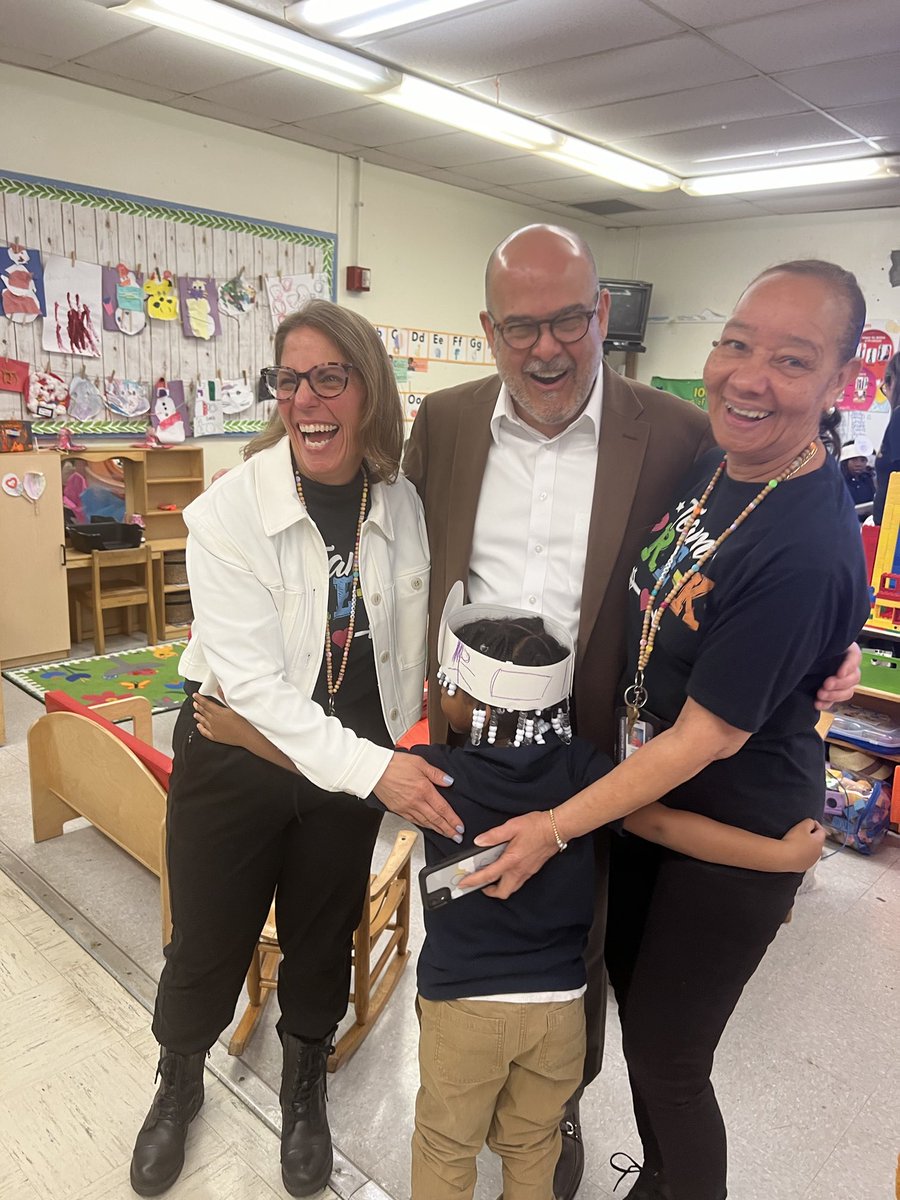 Inspiring story @LenoraBSmithES. Cristina Rubio, Teacher, and Viola Hardy, Paraprofessional, teaching PK together for 25 years. Had to share this picture as it captures one of those special moments. Mutual impact on so many children! ⁦@MDCPS⁩