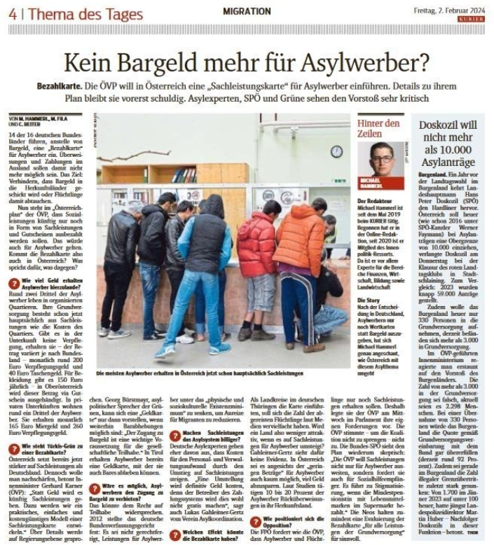 Täglich grüßt die Asyl-Debatte. 

Jetzt geht's darum, ob Asylwerber:innen die Grundversorgung in bar, Gutscheinen, Sachleistungen oder per Bezahlkarte bekommen.

Der Versuch einer Versachlichung. 1/10
#asylfakt67