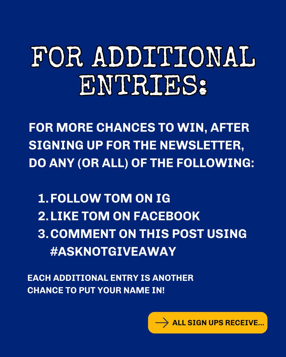 TomAvitabile's tweet photo. We’re giving away 10 SIGNED COPIES! Winners will be notified by email, and receive a personalized signed edition of Ask Not!

Enter to win by simply signing up for Tom’s blog at https://t.co/ad88pN5Dj1

#JFKAssassination #JFKConspiracy #BookGiveaway #AskNot https://t.co/PQcR0UVxbN