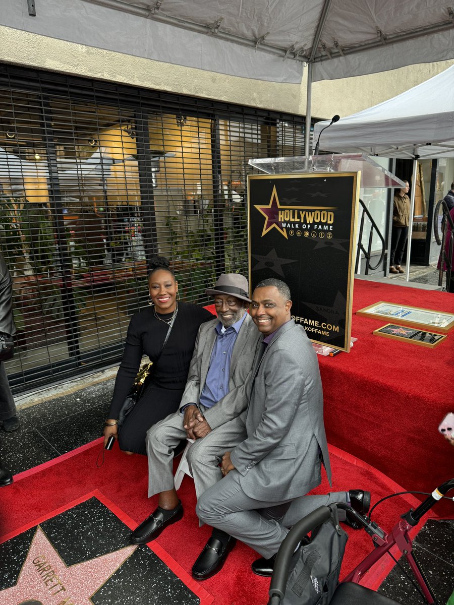 KikiBakerBarnes's tweet photo. We got to celebrate our friend @_GarrettMorris as he received his @hwoodwalkoffame star on today his 87th birthday! Congratulations on this well-deserved honor  and Happy Garrett Morris Day 🎉. #NOLAProud #mydu https://t.co/kifA71RYjF