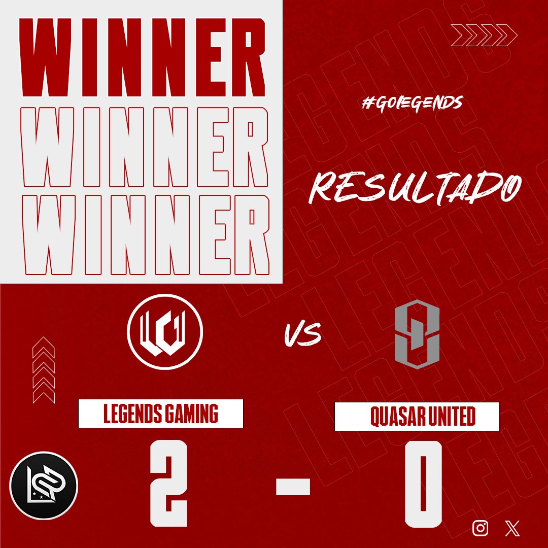 ⬜RESULTADO🟥

GOATS? 🐐CRACKS?🔥 Por supuesto, que Sí. 
Iniciando con pie derecho, nuestras leyendas barrieron 🧹, en su debut, de vuelta a la arena. 🤩

🏆@LPCRPA
🆚️ <a href="/QuasarUnited/">Quasar United</a>
✅2-0
⭐MVP: <a href="/AliFJ_CR/">MiniAli CR⚡️</a> <a href="/jeaustin07/">★☆Jeͥⱥuͣsͫτin☆★</a>
📌 J1

¡BRILLANTE DEBUT EQUIPO! 🌟🚀
#GoLegendsgaming ❤