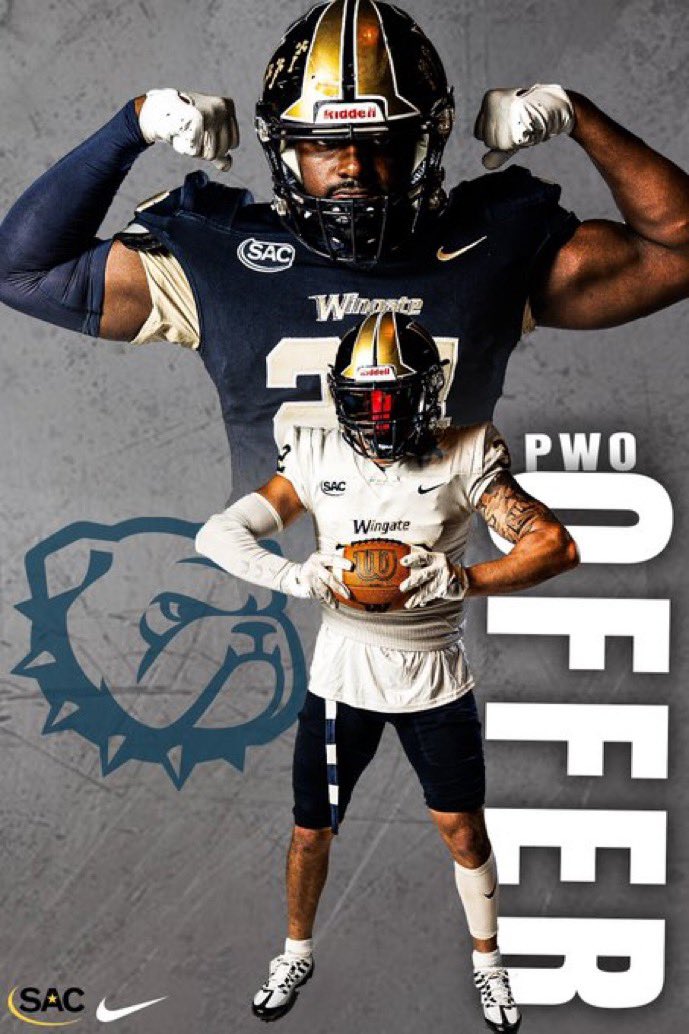 After a great talk with @ShaedonMeadors i am bless to receive an offer (PWO) from @WingateFb @LouatTheState @KnollFootball