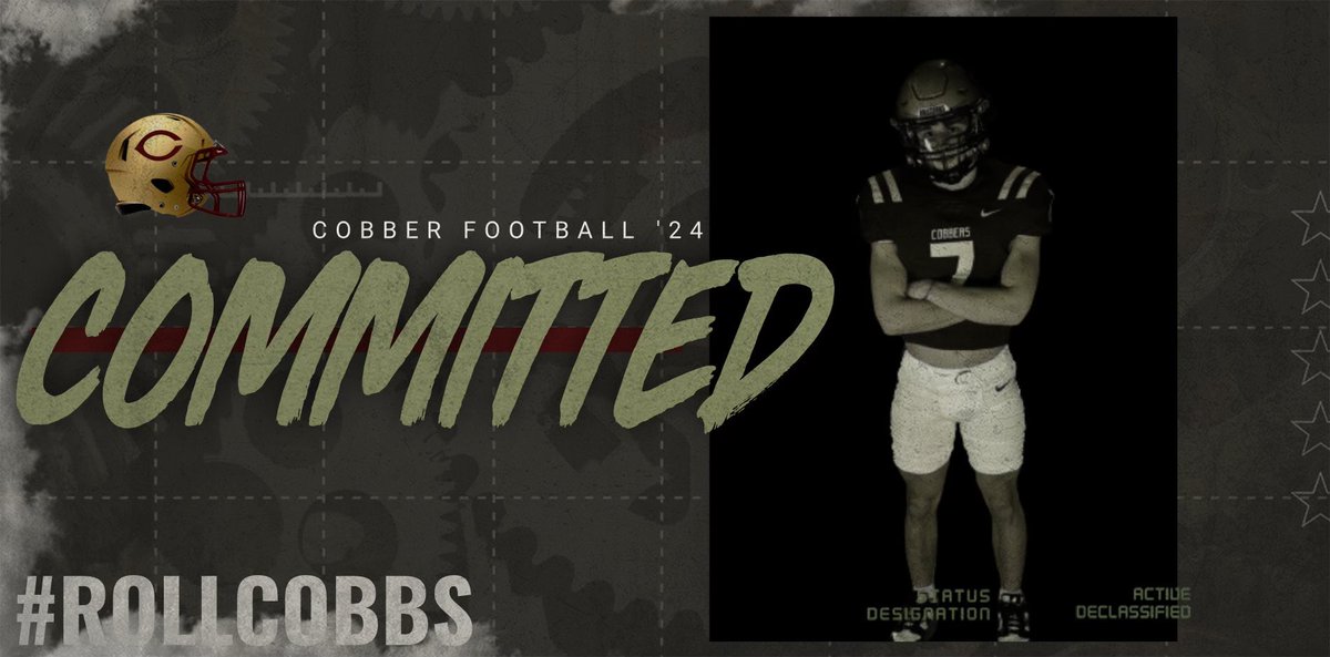 Gauge Alsen (@gauge_alsen) on Twitter photo I am very excited to announce my commitment to further my academic and athletic career at Concordia Moorhead! I want to thank my family, friends, and coaches who have joined me on my journey for the support!
<a href="/Cobber_Football/">Cobber Football</a> <a href="/J_Litterer714/">Jackson Litterer</a> <a href="/CoachJPollock/">Jake Pollock</a> <a href="/CoachTerryHoran/">Terry Horan</a> I am very excited to announce my commitment to further my academic and athletic career at Concordia Moorhead! I want to thank my family, friends, and coaches who have joined me on my journey for the support!
<a href="/Cobber_Football/">Cobber Football</a> <a href="/J_Litterer714/">Jackson Litterer</a> <a href="/CoachJPollock/">Jake Pollock</a> <a href="/CoachTerryHoran/">Terry Horan</a>