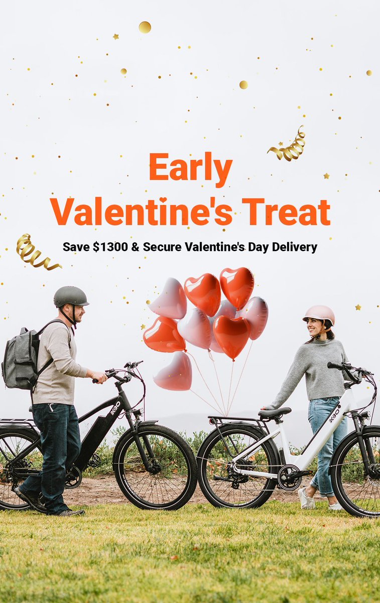 KBOBIKE's tweet photo. 🌟 Save up to $500 on a single bike and up to $1300 on a duo! 🌟
🚲💘 Valentine's Day Sales! 💘🚲 
https://t.co/sGReQxSzC4 https://t.co/SuFaANN0Yh