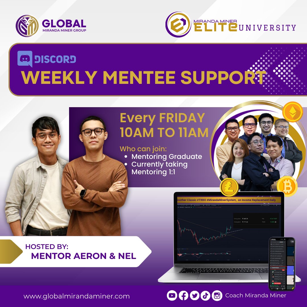 gmmg_official's tweet photo. π #FridayMenteeSupport na mamaya! Kasama si Mentor Aeron at Mentor Nel.
π If you are interested in starting your learning journey, drop our FB Page a message and we will guide you: https://t.co/2tygrU5sig
#cryptolearning #crypto101 #cryptocommunity #EliteUniversity https://t.co/LR9jtjHXxA
