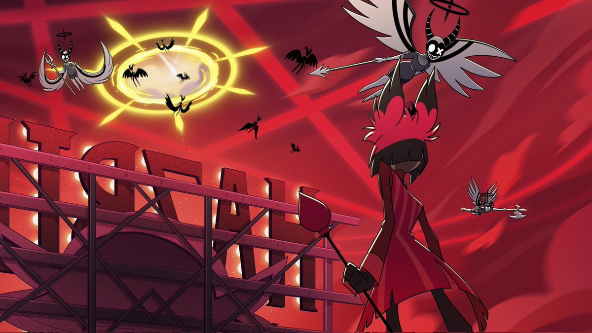 HazbinHotel_B's tweet photo. os 2 episódios finais da 1° temporada de #HazbinHotel estão disponíveis na Prime Video 

o que vocês acharam do final da 1° temporada? https://t.co/ivGLDegyux