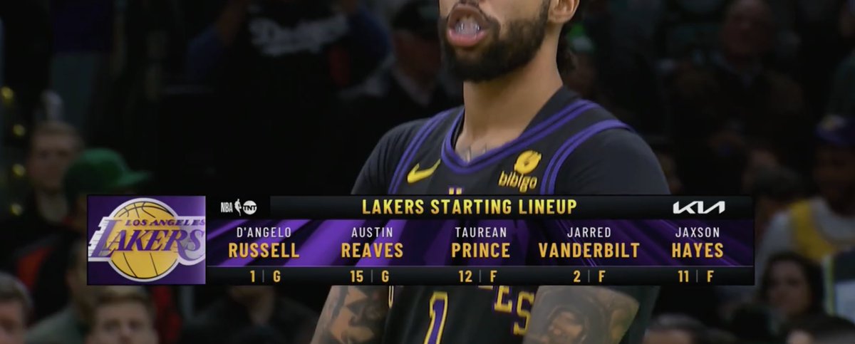 I suspect this it not the starting lineup the Lakers wanted to roll out on national television