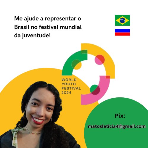 _leticiaa_fm's tweet photo. Juntos Rumo ao World Youth Festival na Rússia! 🌍✨
Embarque nessa jornada incrível comigo! 🚀✈️ Me ajude a representar nosso lindo país na Rússia! #BBB24
#BBB https://t.co/iYVw2kghKx