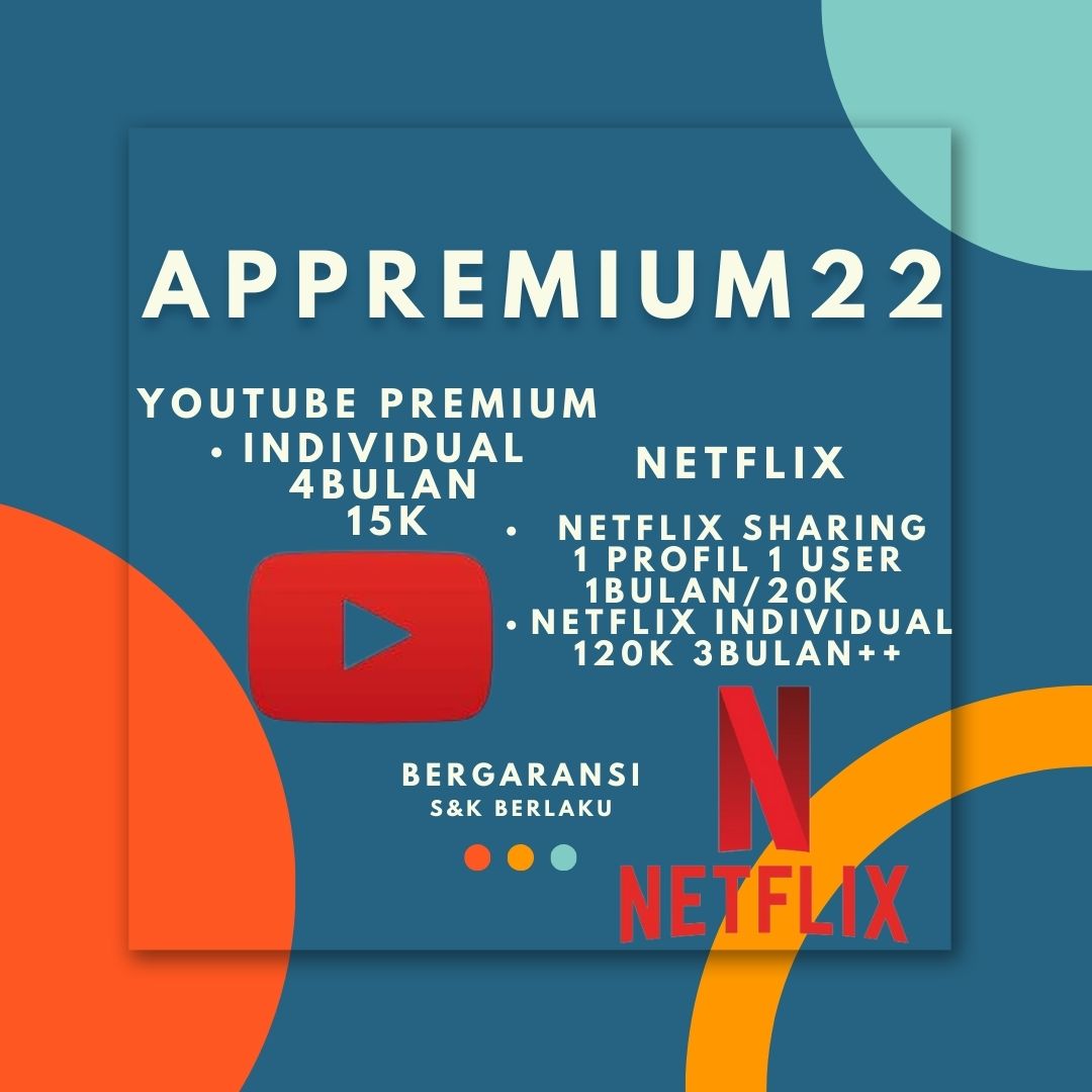 Appremium22's tweet photo. @donghxyucklee Ready 
Youtube Premium 4bln/15k
-Bergaransi
-Tidak renewall

Netflix
1 profil 1 user 1bln/20k
1akun 3bln+++ 120k 

https://t.co/zV94WGOZPN

#youtubepremium #zonajajan #zonajajan #ytprem #ytpremium #canva #CanvaPro #Netflix #zonauang #Netflix #Netflixpremium https://t.co/L4ouA8fLfA