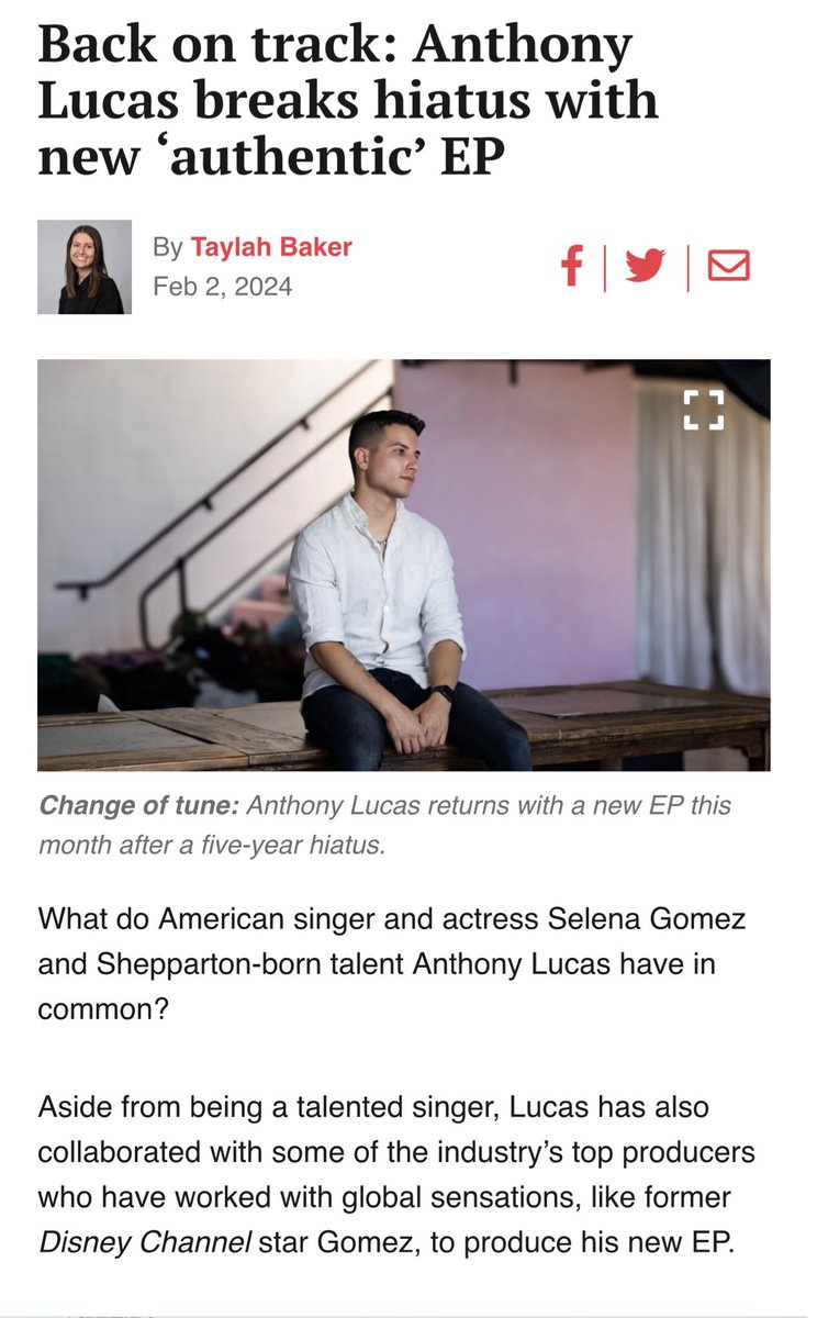 Nice to be the news. My new EP is out in two hours. Listen to it —> lnk.to/ghostsofyou