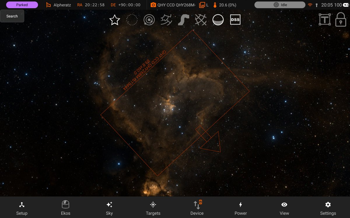stellarmate's tweet image. #StellarMate App v2.6.80 is released for Android &amp;amp; iOS. + Full DSS Catalog
+ Sharpless 2
+ Revamped UI
Plus huge performance improvements.