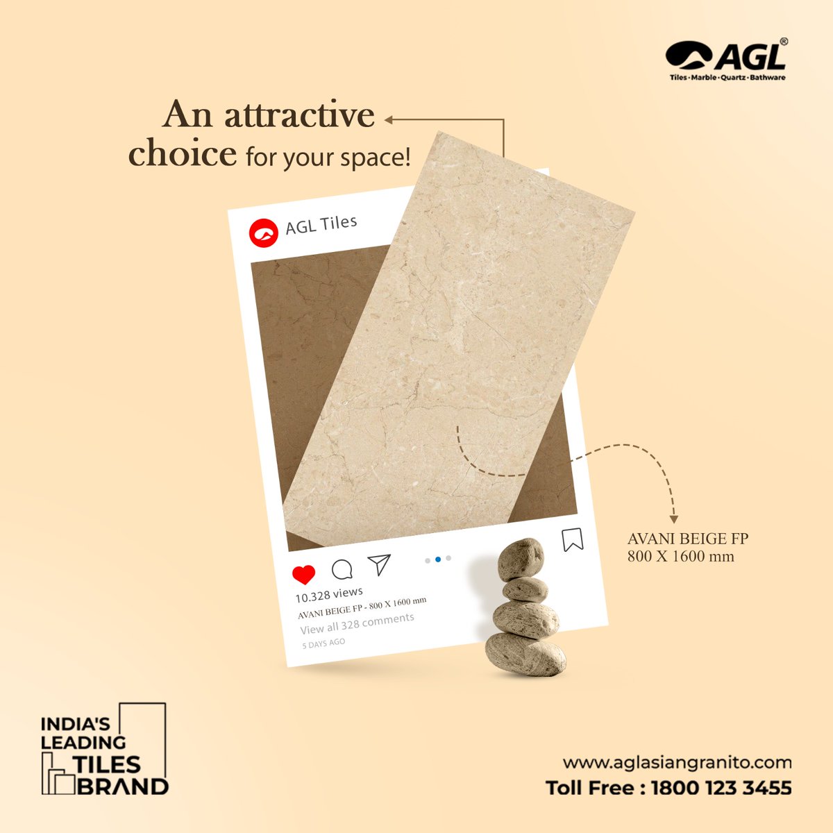 AGLTILESWORLD's tweet photo. AGL's Marblex brings a harmonious fusion of style and durability, reshaping your space effortlessly with the enduring charm of versatility. Do visit your nearest AGL store to check more options.
#Agl #AglTiles #HarHindustaniKiPasand #MarbleX #MarbleXCollection https://t.co/4PWwIZybfr