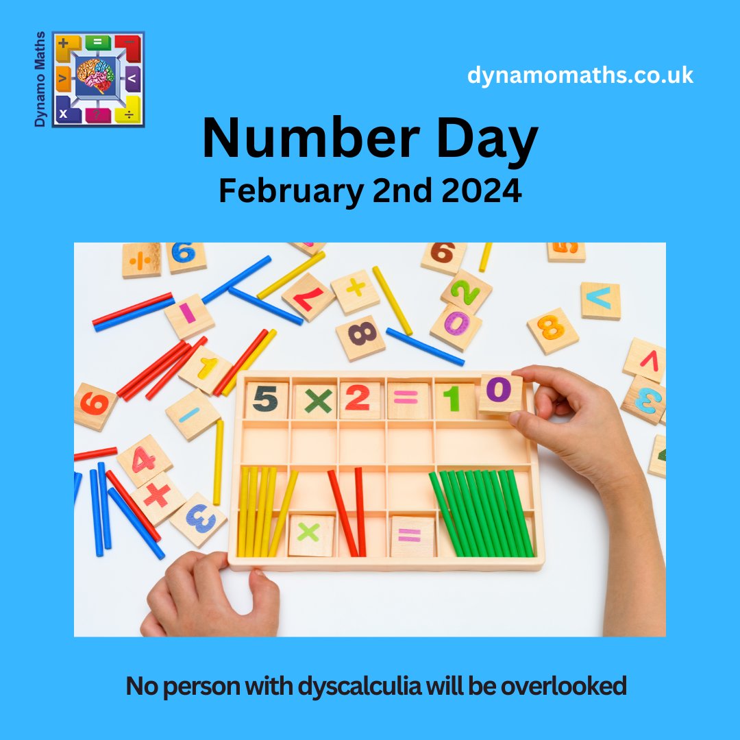 dynamomaths's tweet image. On Numbers Day,  the challenge lies in solving the intricate puzzle of mathematical understanding! ✨🔢

Special needs teachers, how do you build bridges of understanding for students with dyscalculia? Share your strategies! 💭

#dyscalculia #dynamomaths #senco