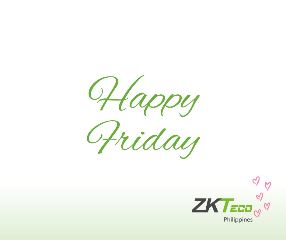Happy Friday in the month of love!

Wishing you a day filled with joy, laughter, and love as we embrace the wonderful vibes of February. Let the weekend begin!

#HappyFriday #MonthOfLove #BiometricAccess #Enhancesafety #ZKTecoSmartSolutions #ZKTecoSafety #ZKTecoSafety #ZKTeco